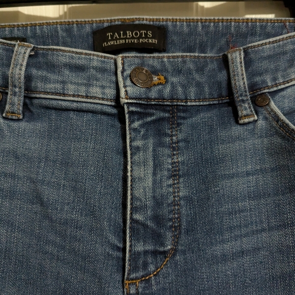 Talbots 8 Flawless Five Pocket slim ankle jeans Blue Classic Cotton - Picture 4 of 6